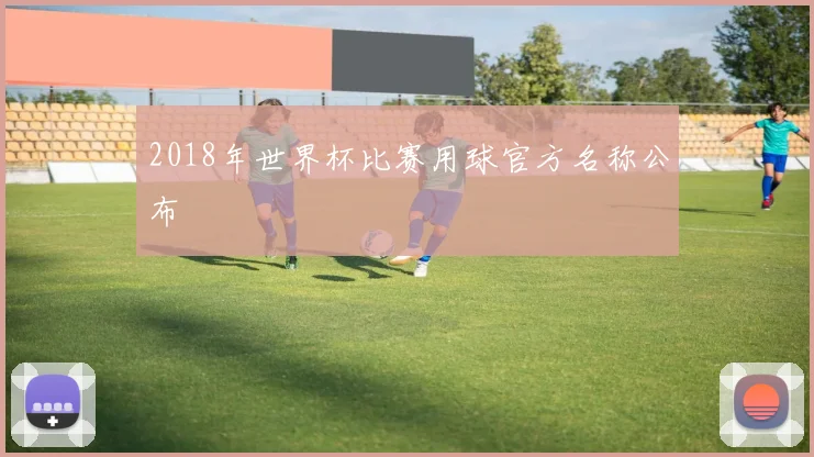 2018年世界杯比赛用球官方名称公布