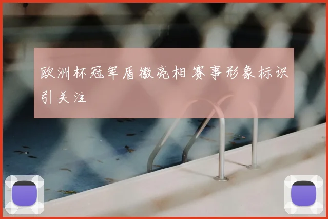 欧洲杯冠军盾徽亮相 赛事形象标识引关注