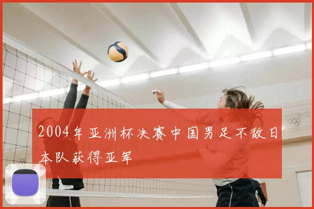 2004年亚洲杯决赛中国男足不敌日本队获得亚军