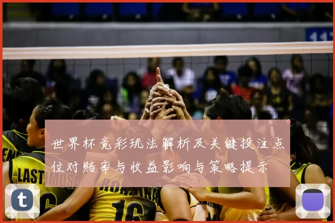 世界杯竟彩玩法解析及关键投注点位对赔率与收益影响与策略提示
